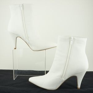 carlos santana white booties